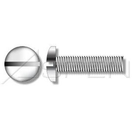 (1000pcs) #4-40 X 7/8", Machine Screws, Pan Head, Slotted Drive, 304 Stainless Steel (18-8), Ships Free in USA