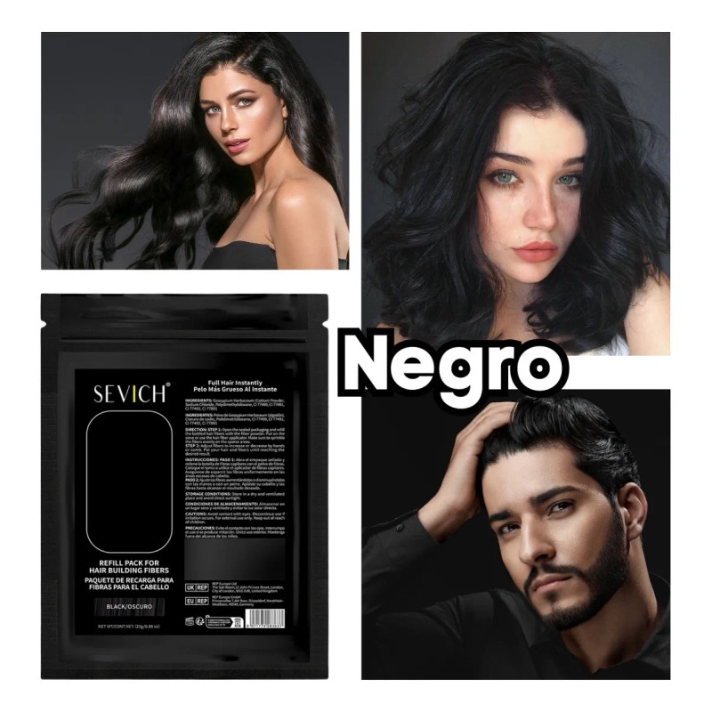 Sevich Micro Fibras Naturales 100g Sustituto Cabello Full