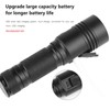 Telescopic Zoom Strong Light Flashlight High Brightness Power Display Portable