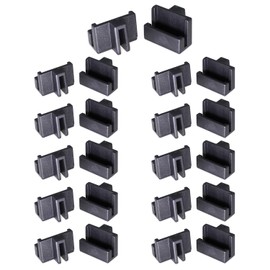 Bxian 22PCS Black Hanging Storage File Cabinet Plastic Rail Clips 25x18mm Wooden Drawer Rail Clamp Multifunctional Bathroom Shelf Folder
