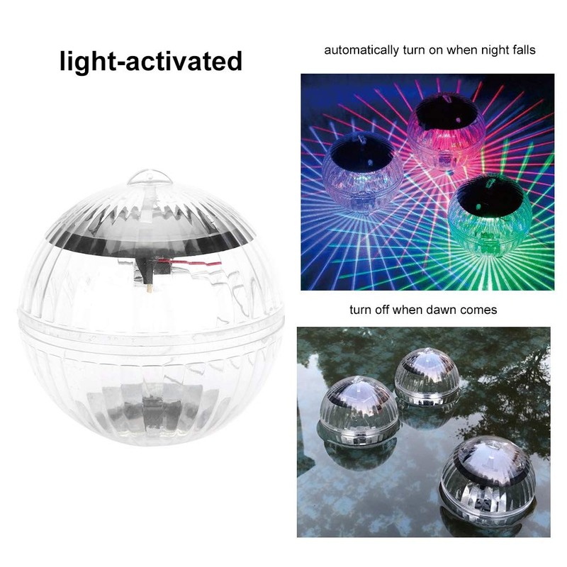 Elprico Solar Pool, Multicoloured Waterproof Solar Floating Ball Lamp Decoration