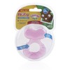 Nuby Silicone Teethe-EZ Teether with Bristles Pink