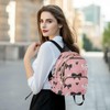 ALAZA Gift Pink Bow Pattern Mini Backpack Purse for Women