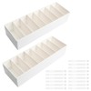 Culinavog Cable Organiser, 2 PCS Cable Storage Box with Adjustable