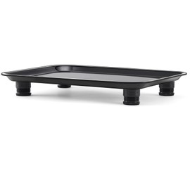 Marsui Ant Proof Cat Dog Bowl Tray Equipped with Height Adjustable Legs 17.1x12.6x0.8 Inch Reliable Floor Cat Food Tray for Crawling No Pest Pet Food Feeding Station (23mm-37mm)