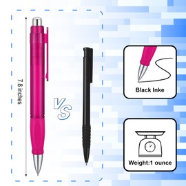 lyforx Big Pens Fat Pens Big Fat Pens - Enhanced Writing Stability for Arthritis and Elderly Easy Thick Grip 3pcs Magenta