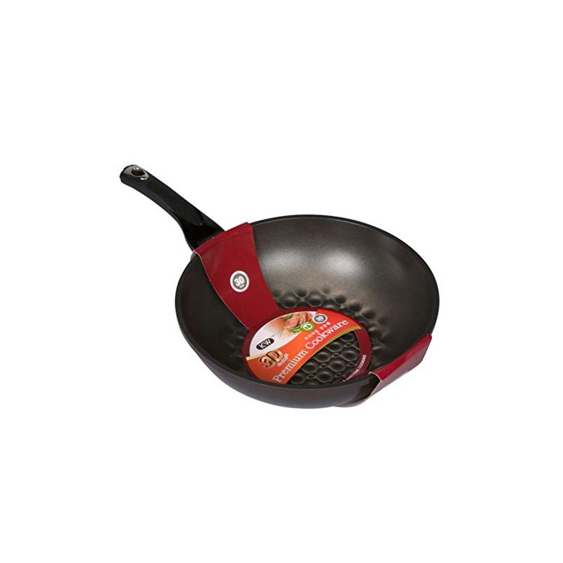 3D Marble Non-Stick, Non-Scratch Coating Wok Pan. (Made in Korea).