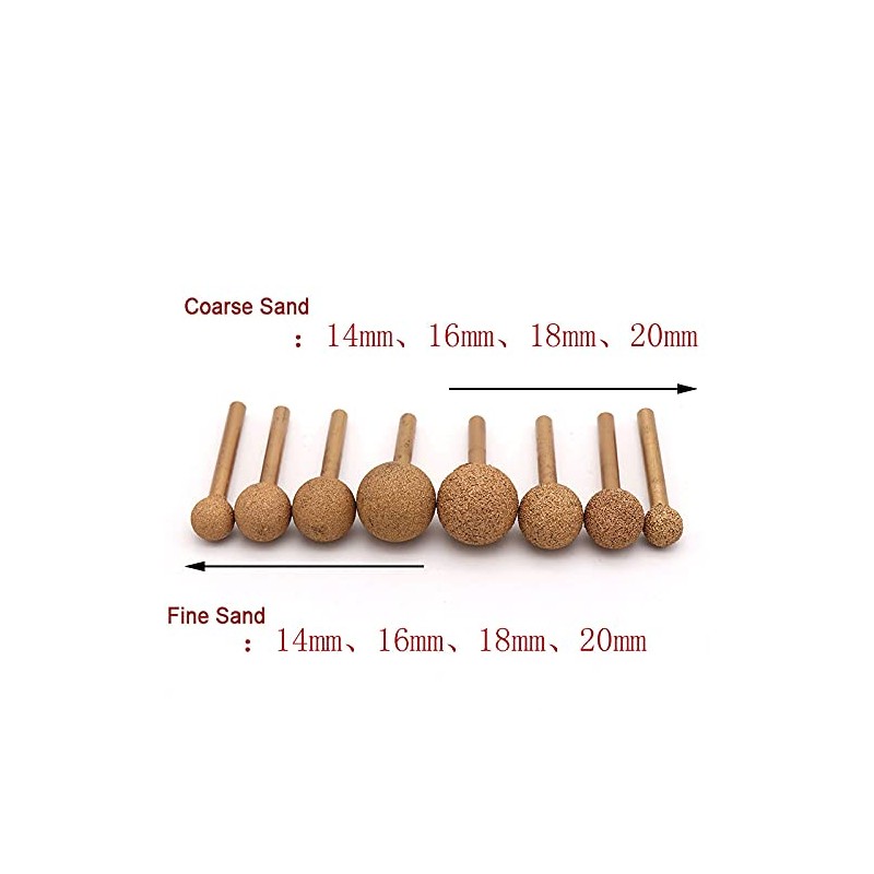 1Pc Round Ball Shape Diamond Grinding Head Drill Bits Rotary