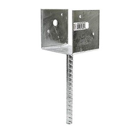 4" x 4" 13 Gauge Galvanized Carport Saddle Bracket