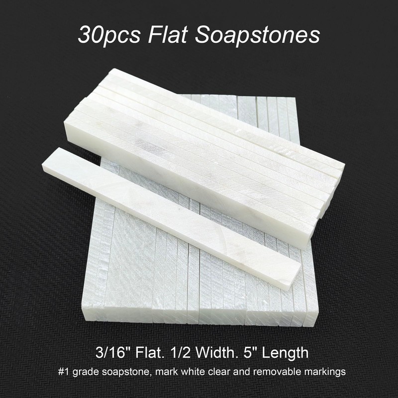 VASTOOLS Flat Soapstone Holders,2pc Welding Soapstone Pencil Holders, Extra 30pcs