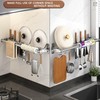 Hanging Wall Mount knife Wall Mount, Kitchen Organizer Storage Shelf