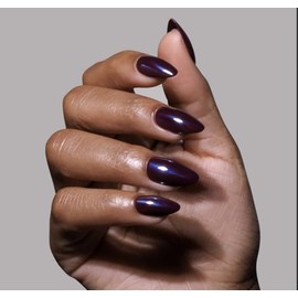 Glamnetic Press On Nails - Burgundy Chrome