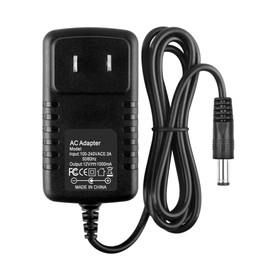 Apowetek 12V 1A AC/DC Adapter Power Supply Charger with DC Plug 5.5 x 2.1mm & 2.5mm Compatible with 12volt 100mA 200mA 300mA 400mA 500mA 600mA 700mA 800mA 900mA 1000mA Equipment