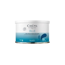 Cirepil - Blue - 400g / 14.11 oz Wax Tin - All-Purpose & Unscented - Perfect for Sensitive Skin - Disposable Blue Wax Refill Bag - Fluid Gel Texture, Easy Removal, Peel-Off Wax - No Strip Needed