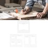 3Pcs 6x6 Inches Butterfly Key Inlay Template Router and Decorative