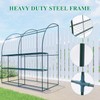 BPS 7x3x7 FT Lean to Greenhouse with Shelves, Large Walk-in