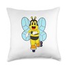 Bee Inline skating Inline skates Sports Throw Pillow