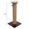 Kitty City Sisal Post Scratcher, Sisal Post (Brown)