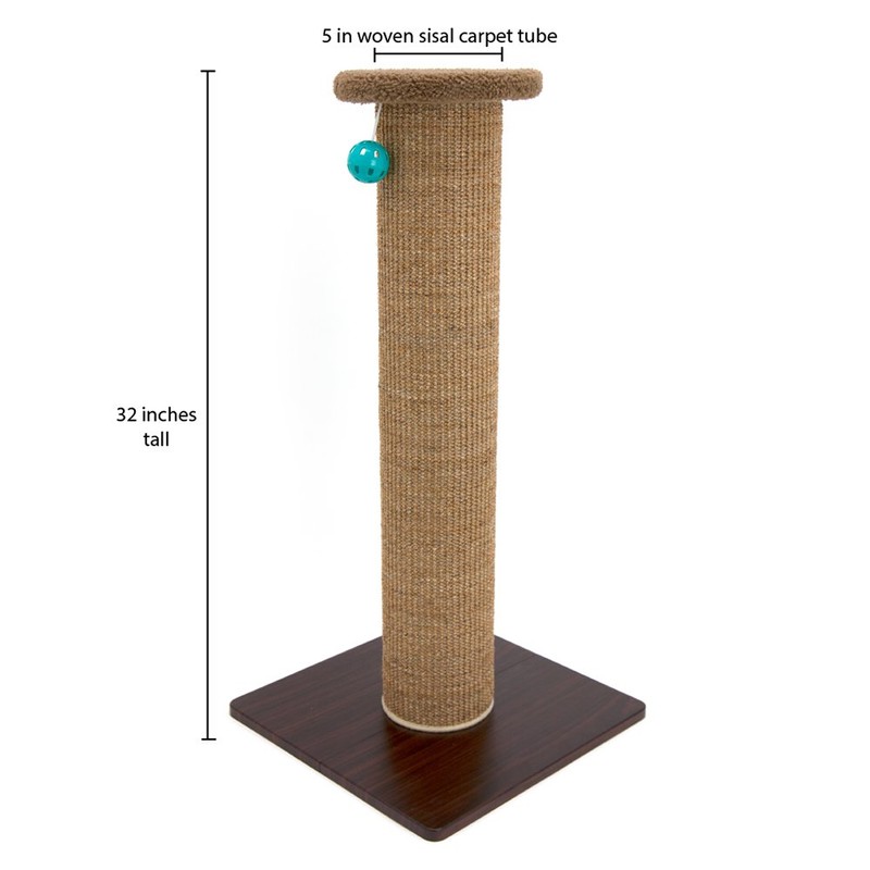 Kitty City Sisal Post Scratcher, Sisal Post (Brown)