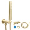 Backnets Solid Brass Handheld Shower Head Arc Design High Pressure