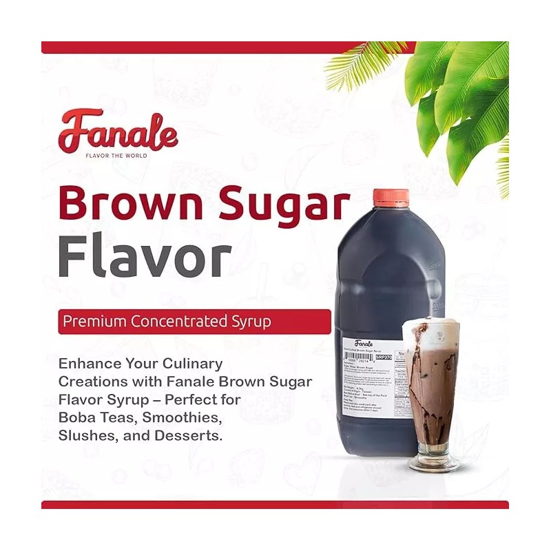 FixtureDisplays Fanale Carmelized Brown Sugar Concentrated Syrup 134 fl. oz.