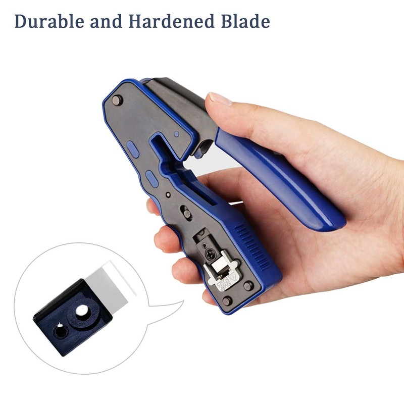 VINET RJ45 Crimp Tool Ethernet Crimping Tool All-in-one Crimper Wire