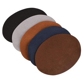 Repair Patches, 10pcs 5 Colors Oval Suede Elbow Patches Oval PU Leather Iron-on Velvet Patches for Clothing Jeans Sweatshirt Loose T Shirt Repair Crafts