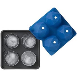 Rabbit Geometric Ice Rocks Mold (Blue/Slate)