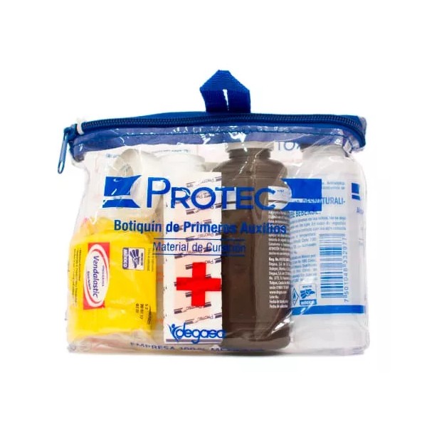 Protec Kit O Botiquín De Primeros Auxilios Simple Y Transportable.