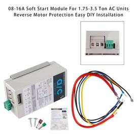 Frezon AC Soft Starter Module Reverse Motor Protection Install kit 08-16A Fit For 1.75-3.5 Ton AC Units Reverse Motor Protection Easy DIY Installation