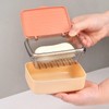 Leakproof Soap Container with Lid, 2Pcs Leakproof Travel Soap Box