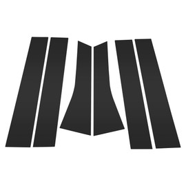 HEROFFIX 6 Pcs Door Pillar Window Trim for Ford Escape 2013-2019 Front Rear Left Right Anti Scratch Sticker Pillar Posts Door Outer Exterior Cover Black