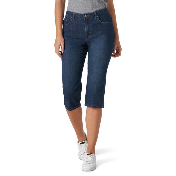 Lee Women's Relaxed Fit Capri Jean, Mysterious, 10