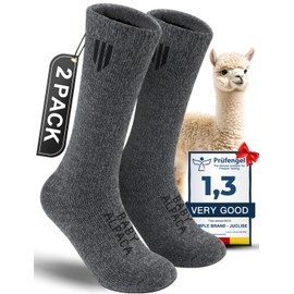 Alpaca Boot Socks for Men and Women, Moisture Wicking, Temperature Regulating, Hiking, Running (US, Alpha, Medium, Regular, Regular, Dark Gray)