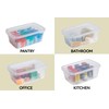 Rubbermaid Cleverstore 6 Qt Clear Storage Bins with Lids, 12-Pack,