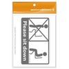 Sitting Toilet Sticker, Don't Stand Up Toilet Sticker, Sit, Sit,