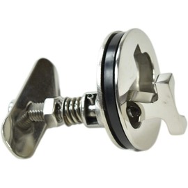 MARINE CITY 316 Grade Stainless Steel T-Handle Cam Latch, Corrosion-Resistant Marine Hatch Flush Turning Lock, 3 Inch for Boats, RVs, Ships & Yachts