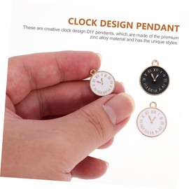 STOBOK 20pcs Watch Accessories Diy Jewelry Accessories Creative Pendants Necklaces Clocks Beadable Keychain Earring Clock Pendant Clock Design Pendant Diy Jewelry Pendant Sports Earrings