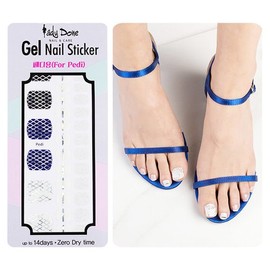 Lady Dawn Stick-on Self Gel Pedicure Stickers + Mini File No.P004 / 레이디던 붙이는 셀프 젤패디스티커+미니파일 No.P004