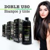 Shampoo Para Canas Con Tinte Para Cabello Color Negro 2
