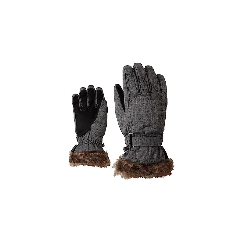 Ziener Kim Lady Women's Gloves, grey, 8.5