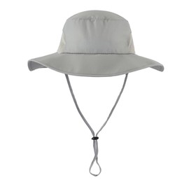 Magracy Outdoor UPF50+ Sun Protection Hat for Men Wide Brim Safari Hat with Neck Flap Fishing Hiking Hat Light Grey