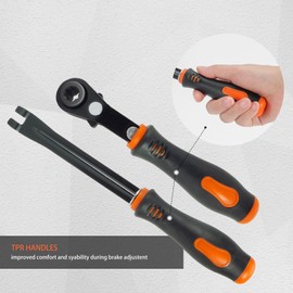 AKSOVA Slack Adjuster Tools, Automatic Slack Adjuster Release Tool,Fork End Release Tool & 5/16'' Double Square Ratcheting Wrench