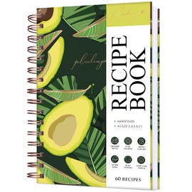 PLANBERRY Recipe Book – Blank Hardcover Cookbook to Write in Your Own Recipes – Empty Cook Book Journal to Fill in – Blank Family Recipe Notebook – 60 Recipes, 14x21cm (Dragon Fruit)