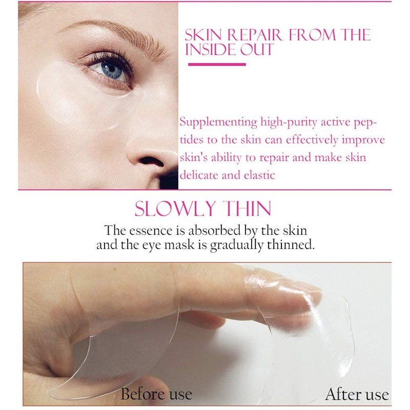 Pack of 60 Snail Collagen Eye Patch, Soothing Eye Bag