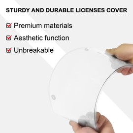 2-Pack Durable License Plate Protecters, Slim Design, Rust-Proof Plasitc Holder, Fits All Standard Plates, Screws Included (Clear White)