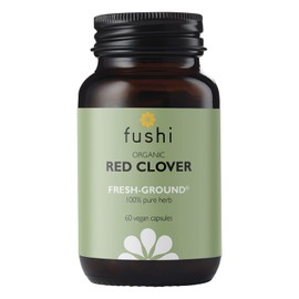 Fushi Organic Red Clover Capsules, 60 Caps | Fresh-Ground Whole Food | Rich in Minerals, Supports Women’s Health | Indigenously Sourced | Ethical, Vegan & Made in the UK