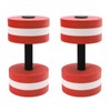 2 PCS EVA Water Floating Dumbbell Yoga Exercise Water Foam