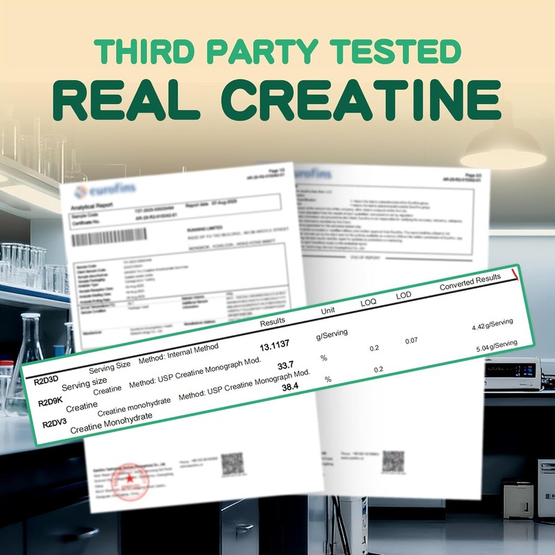 NSF Certified Creatine Gummy 5g - Creatine Monohydrate Gummies for