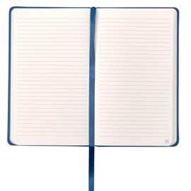 Leatherpress Classic Leather Notebook Writing Journal, Hardcover, Elastic Closure Narrow Ruled Pages, Inspire Collection